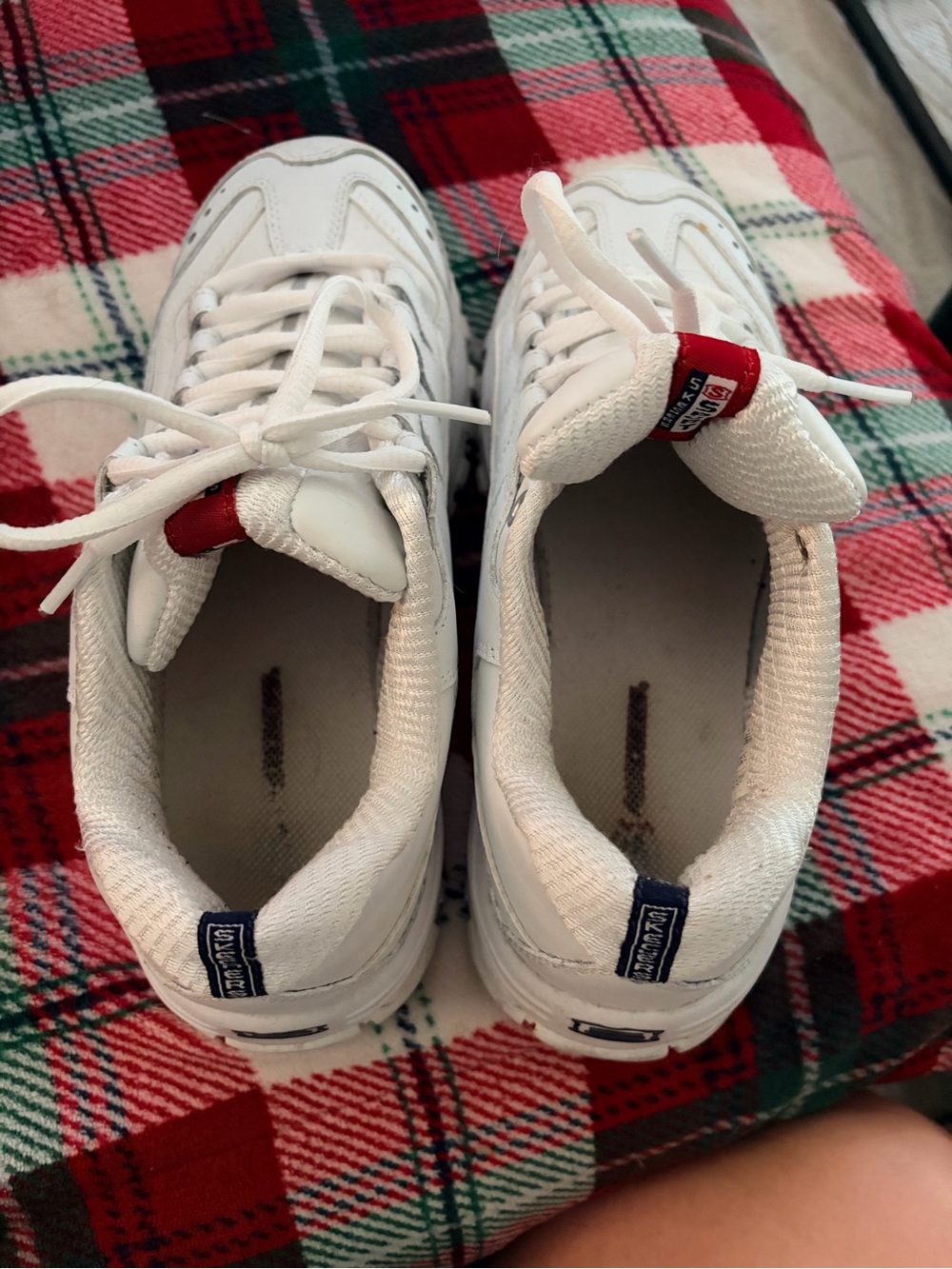 Skechers White Chunky Platform Lace-Up Sneakers with Subtle Gray Accents - Picture 3 of 4
